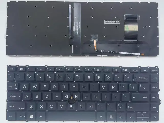 Alt view image 2 of 4 - Laptop Replacement Keyboard for HP EliteBook 840 G7 840 G8 & EliteBook 845 G7 845 G8, EliteBook 745 G7 745 G8, ZBook Firefly 14 G7 G8 US Backlit