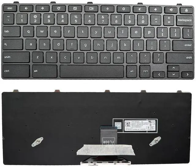 Main image of Laptop Replacement Keyboard for Dell Chromebook 3100 5190 TPN-136US001909 AE09U018 NSK-EJ1SW 0FMDPJ/0H06WJ/0RFXCF DLM17J2 SG-92630-XUA US Layout no Backlit