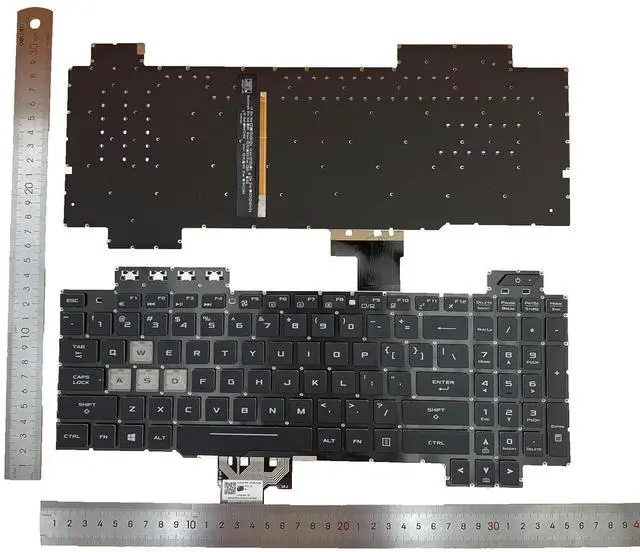 Alt view image 2 of 7 - Laptop Replacement US Layout RGB Colorful Backlight Keyboard for Asus TUF Gaming FX505 FX505D FX505DV FX505DD FX505DT FX505DU FX505DY FX505G FX505GT FX505GU FX505GE FX505GD FX505GM FX505A FX504 FX705