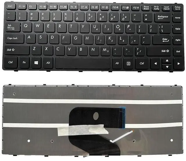 Main image of Laptop Replacement US Layout with Backlight Keyboard for GETAC S410 G1 G2 G3 S410G1 S410G3 / S410 G3 6150e English with Frame S410 G1 G2 S410 G3 G4 CS603-C US YXT-24-38 NB1985 SE2DYQPAADTJ
