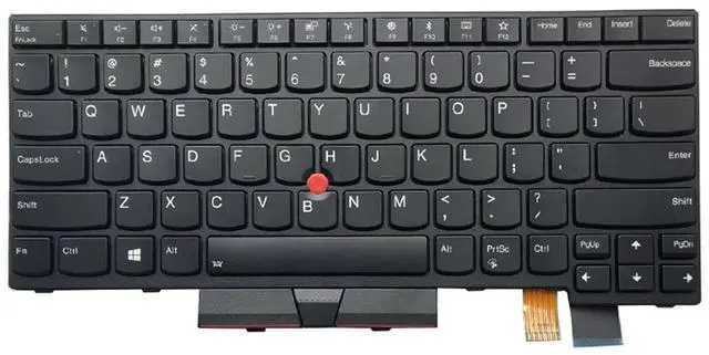 Alt view image 2 of 4 - Laptop Replacement US Layout Backlit Keyboard for Lenovo Thinkpad T470 T480 A475 A485 Black