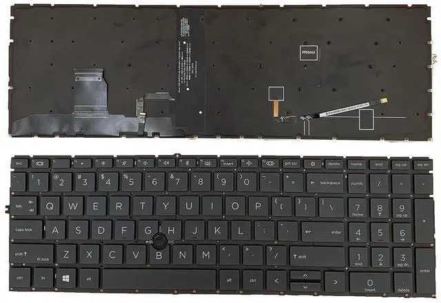 Main image of Laptop Keyboard Replacement US Layout with Backlight for HP Elitebook 850 G7/G8 855 G7/G8 (L89916-001)
