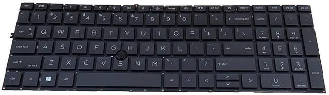 Alt view image 4 of 7 - Laptop Keyboard Replacement US Layout with Backlight for HP Elitebook 850 G7/G8 855 G7/G8 (L89916-001)