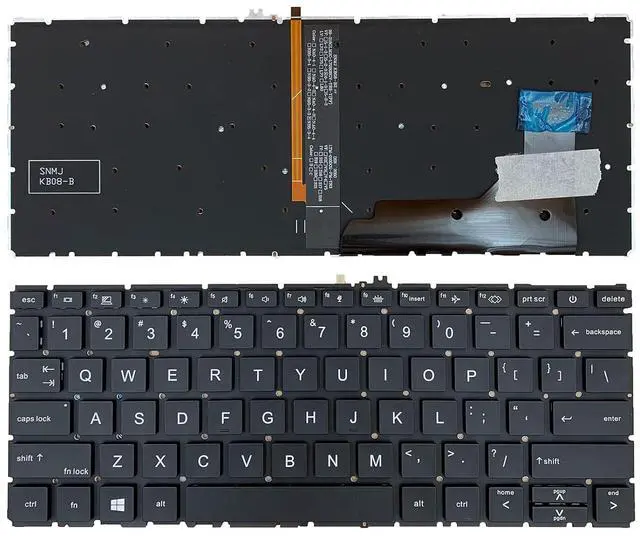 Main image of Laptop Replacement US Layout with Backlit Keyboard for HP EliteBook 730 735 G7 G8 830 G7 830 G8 835 G7 M08700-B31