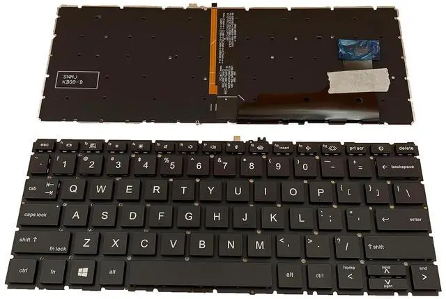 Alt view image 2 of 7 - Laptop Replacement US Layout with Backlit Keyboard for HP EliteBook 730 735 G7 G8 830 G7 830 G8 835 G7 M08700-B31