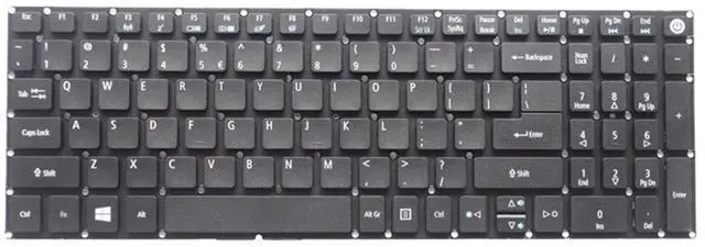 Alt view image 2 of 4 - Laptop Replacement US Layout Keyboard for ACER ASPIRE E5-573 ES-573G E5-722 E5-772 E5-573G E5-573T Black