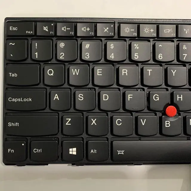Alt view image 5 of 7 - Laptop Replacement US Layout Keyboard for Lenovo ThinkPad T440 T440s T450 T450s T460 04Y0967 04Y0968 with Frame,TrackPoint,Backlit Black