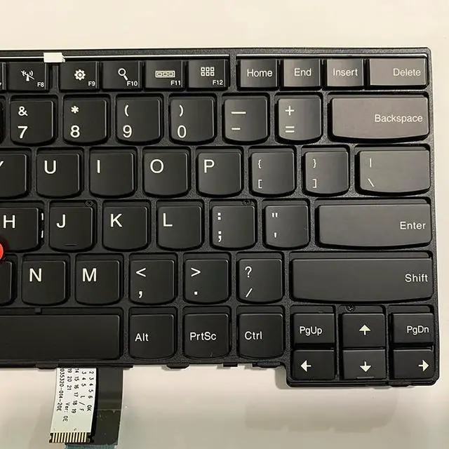 Alt view image 6 of 7 - Laptop Replacement US Layout Keyboard for Lenovo ThinkPad T440 T440s T450 T450s T460 04Y0967 04Y0968 with Frame,TrackPoint,Backlit Black