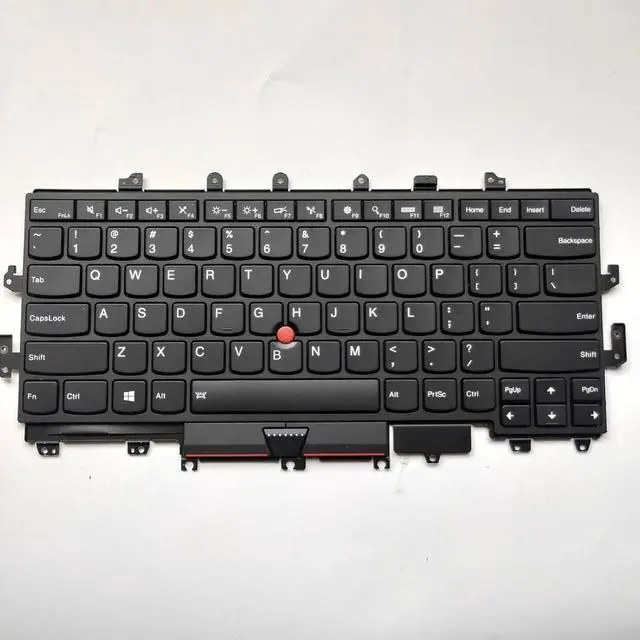 Alt view image 2 of 7 - Laptop Replacement US Layout with Backlight with Pointer Keyboard for Lenovo ThinkPad X1 Yoga 1st gen 20FQ 20FR 2016 Black Frame 000PA054 00PA042 NSK-Z80BW SN20H34910 SN20H34951
