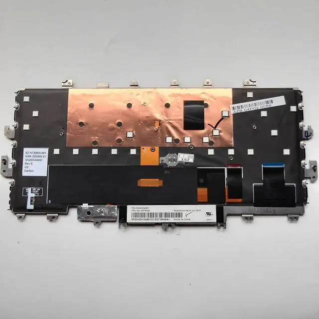 Alt view image 3 of 7 - Laptop Replacement US Layout with Backlight with Pointer Keyboard for Lenovo ThinkPad X1 Yoga 1st gen 20FQ 20FR 2016 Black Frame 000PA054 00PA042 NSK-Z80BW SN20H34910 SN20H34951