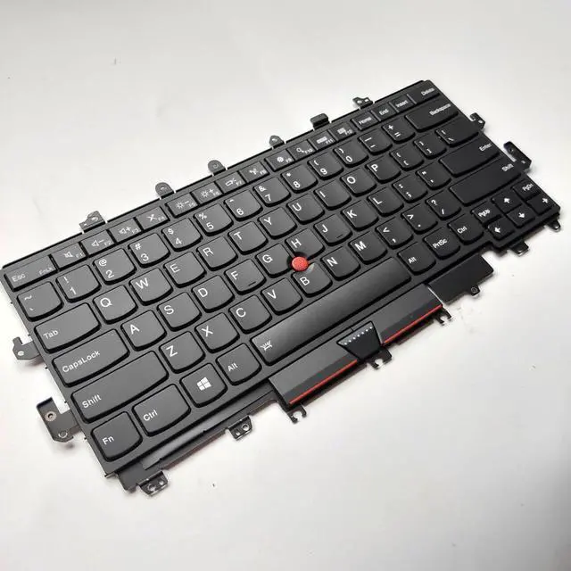 Alt view image 6 of 7 - Laptop Replacement US Layout with Backlight with Pointer Keyboard for Lenovo ThinkPad X1 Yoga 1st gen 20FQ 20FR 2016 Black Frame 000PA054 00PA042 NSK-Z80BW SN20H34910 SN20H34951