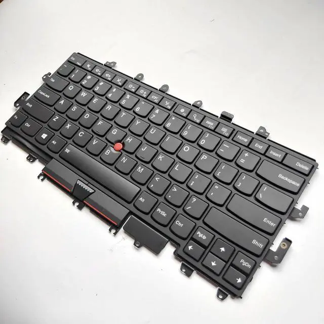 Alt view image 7 of 7 - Laptop Replacement US Layout with Backlight with Pointer Keyboard for Lenovo ThinkPad X1 Yoga 1st gen 20FQ 20FR 2016 Black Frame 000PA054 00PA042 NSK-Z80BW SN20H34910 SN20H34951