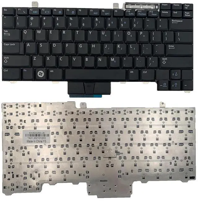 Main image of Laptop Replacement Keyboard for Dell Latutude E6400 E6410 E6500 E6510 E5410 E5510 E5400 E5500 Precision M2400 M4400 M4500No Pointing No Backlit New US Layout