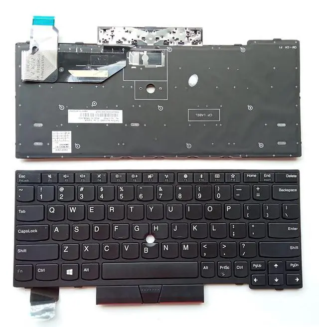 Main image of Laptop Replacement US Layout No Pointer Keyboard for Lenovo ThinkPad X280 X390 X395 L13 NBLBF 01YP840 5N20V43328 SN20V42965 CMSBL-83US