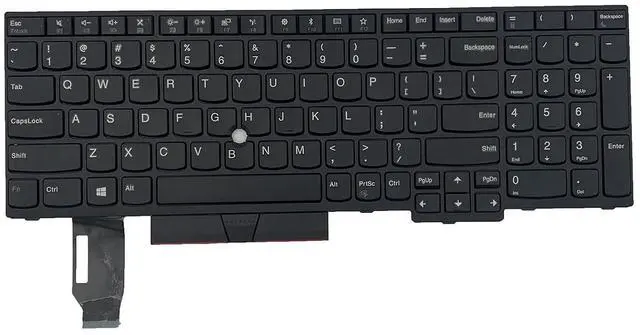 Alt view image 2 of 7 - Laptop Replacement US Layout No Pointer Keyboard for Lenovo ThinkPad E580 E585 L580 E590 E595 L590 T590 P15S P52 P72 P53 P73 P53 P52 T15 01YP560 01YP720 01YP640