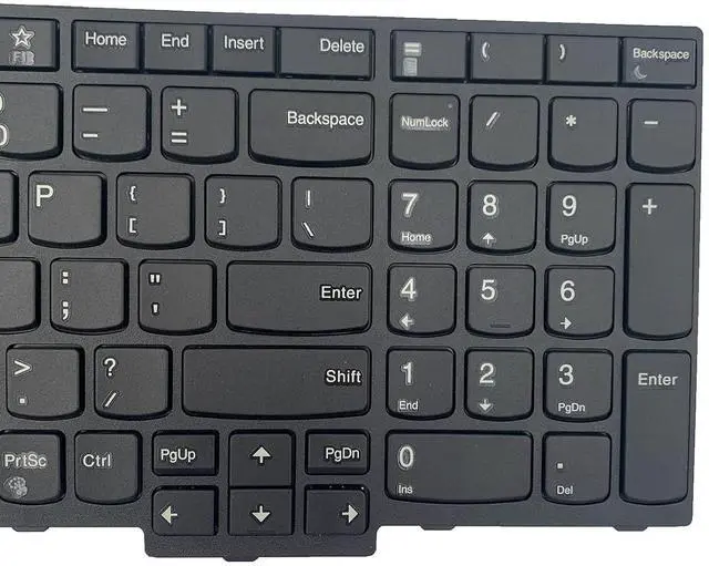 Alt view image 4 of 7 - Laptop Replacement US Layout No Pointer Keyboard for Lenovo ThinkPad E580 E585 L580 E590 E595 L590 T590 P15S P52 P72 P53 P73 P53 P52 T15 01YP560 01YP720 01YP640