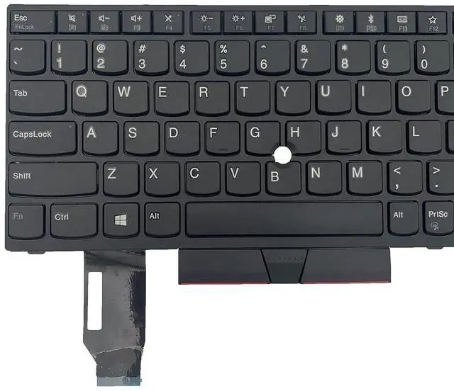 Alt view image 5 of 7 - Laptop Replacement US Layout No Pointer Keyboard for Lenovo ThinkPad E580 E585 L580 E590 E595 L590 T590 P15S P52 P72 P53 P73 P53 P52 T15 01YP560 01YP720 01YP640