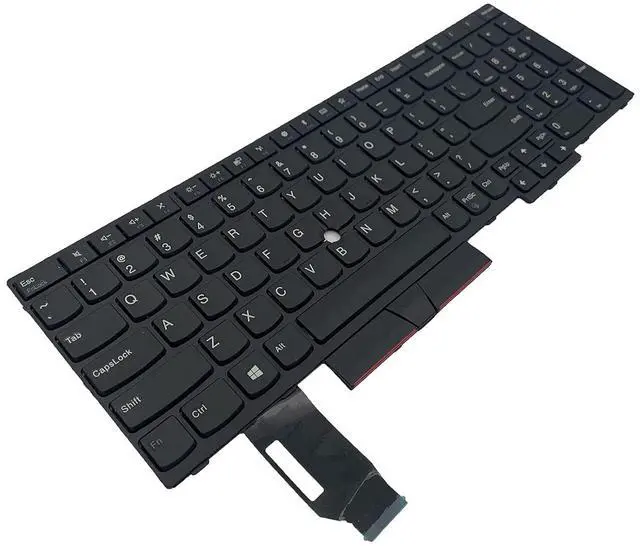 Alt view image 6 of 7 - Laptop Replacement US Layout No Pointer Keyboard for Lenovo ThinkPad E580 E585 L580 E590 E595 L590 T590 P15S P52 P72 P53 P73 P53 P52 T15 01YP560 01YP720 01YP640