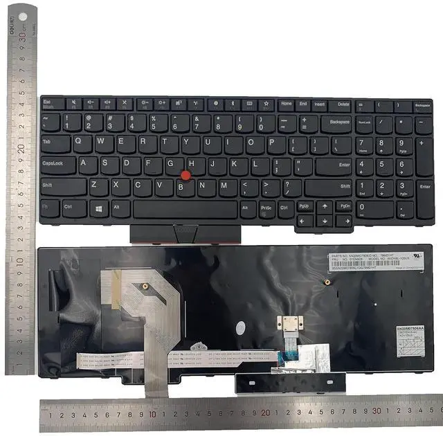 Alt view image 2 of 7 - Laptop Replacement US Layout Keyboard for Lenovo IBM Thinkpad T570 T575 T580 P51s P52s(Isn't for P51 P52) Black