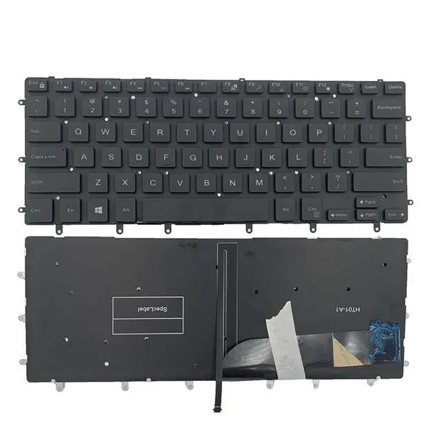 Alt view image 6 of 7 - Laptop Replacement US Layout with Backlit Keyboard for Dell XPS 15 9550 9560 9570 Precision 5510 m5510 5520 5530 Inspiron 15 7000 15-7558 15-7568 NSK-LV0BW
