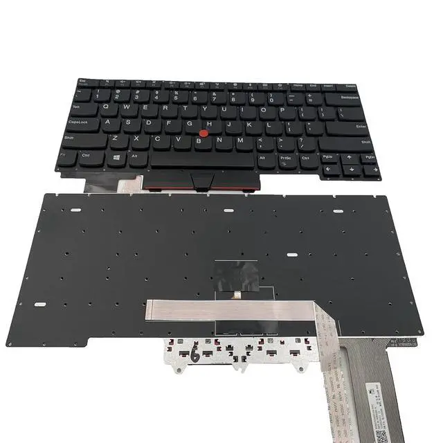 Alt view image 3 of 7 - Laptop Replacement US Layout Keyboard with Pointer for Lenovo Thinkpad E14 R14 Gen 2 (20T6 20T7 20TA 20TB)