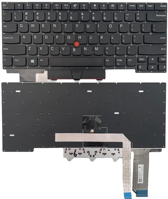 Main image of Laptop Replacement US Layout Keyboard with Pointer for Lenovo Thinkpad E14 R14 Gen 2 (20T6 20T7 20TA 20TB)
