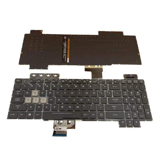 Alt view image 3 of 7 - Laptop Replacement US Layout RGB Backlight Keyboard for Asus TUF Gaming FX505 FX505DD FX505DV FX505DU FX505DY FX505GD FX505GE FX505GM FX505GT TUF705DD TUF705DT TUF705DUFX86 Serie