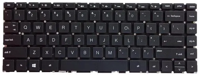 Alt view image 3 of 3 - Laptop Replacement US Layout Keyboard for HP Pavilion 14-ce 14-ce0000 14-ce1000 14-ce2000 14-DQ 14-CD TPN-Q207 TPN-Q221 TPN-W139 Without Frame,No TrackPoint,No Backlit Black