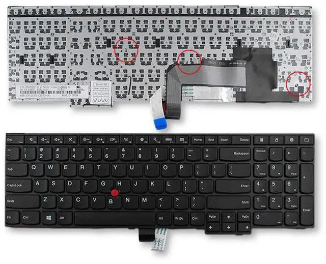 Main image of Laptop Replacement Keyboard for Lenovo ThinkPad E550 E550c E555 E560 E565 Laptop No Backlight,black,E550 E555 E560 E565