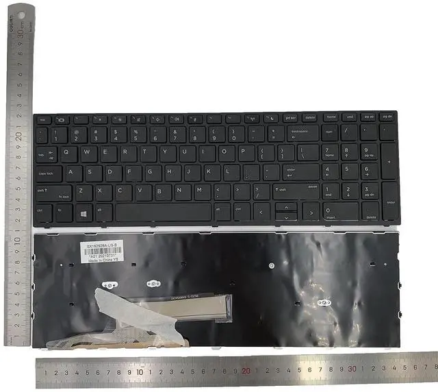 Alt view image 2 of 7 - Laptop Replacement US Layout Keyboard for HP Probook 450 G5 455 G5 470 G5 Black Frame No Backlit Special FeatureNo Backlit