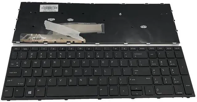 Alt view image 3 of 7 - Laptop Replacement US Layout Keyboard for HP Probook 450 G5 455 G5 470 G5 Black Frame No Backlit Special FeatureNo Backlit