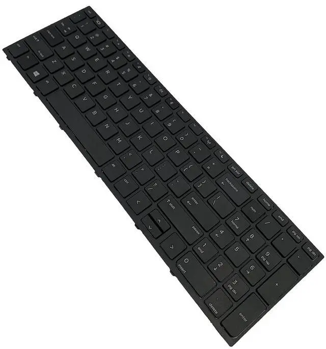 Alt view image 4 of 7 - Laptop Replacement US Layout Keyboard for HP Probook 450 G5 455 G5 470 G5 Black Frame No Backlit Special FeatureNo Backlit