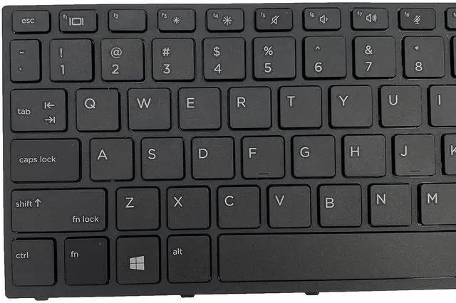 Alt view image 7 of 7 - Laptop Replacement US Layout Keyboard for HP Probook 450 G5 455 G5 470 G5 Black Frame No Backlit Special FeatureNo Backlit