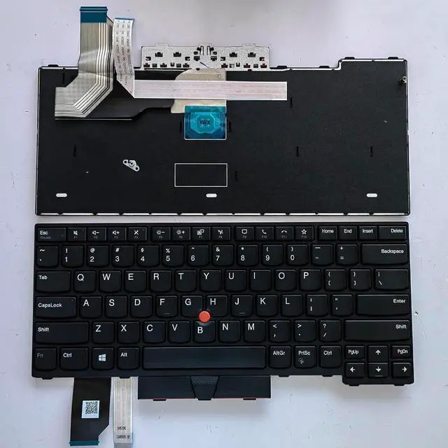 Main image of Laptop Replacement US Layout Keyboard for Lenovo Thinkpad L14 L14 gen 1 L14 gen 2 GEN 3 GEN 4 5N21D68008 5N21D68123 5N21D68197 with Frame,TrackPoint,No Backlit Black