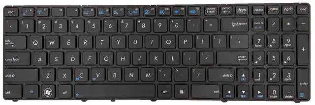 Alt view image 4 of 7 - Laptop Replacement US Layout Keyboard for Asus A52 F50 X53E A53S K53 K53S K54 G73S X73E K52F K52J K52J K52JK K52N K53E K55D K55DE K55DR K55N K72F V111462AK1