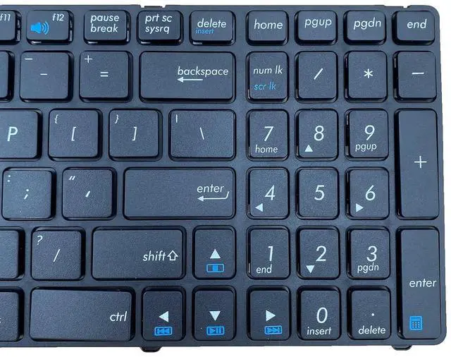 Alt view image 7 of 7 - Laptop Replacement US Layout Keyboard for Asus A52 F50 X53E A53S K53 K53S K54 G73S X73E K52F K52J K52J K52JK K52N K53E K55D K55DE K55DR K55N K72F V111462AK1