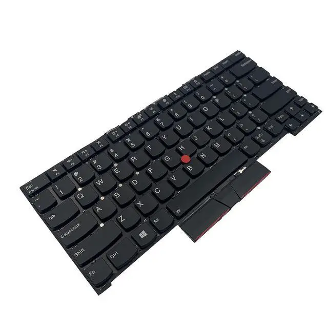 Alt view image 4 of 7 - Laptop Replacement US Layout Backlit Keyboard for Lenovo Thinkpad T490S T495 T495S E490S R490 L390 Black