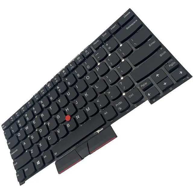 Alt view image 5 of 7 - Laptop Replacement US Layout Backlit Keyboard for Lenovo Thinkpad T490S T495 T495S E490S R490 L390 Black