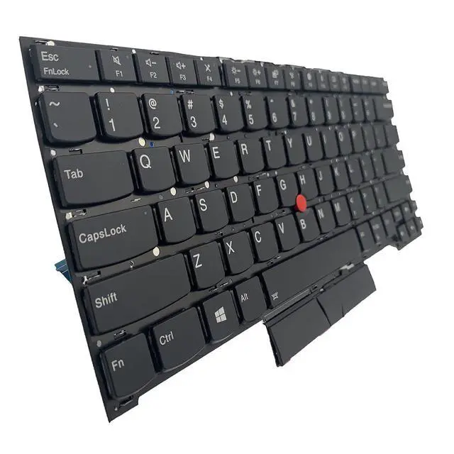 Alt view image 6 of 7 - Laptop Replacement US Layout Backlit Keyboard for Lenovo Thinkpad T490S T495 T495S E490S R490 L390 Black