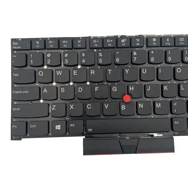 Alt view image 7 of 7 - Laptop Replacement US Layout Backlit Keyboard for Lenovo Thinkpad T490S T495 T495S E490S R490 L390 Black