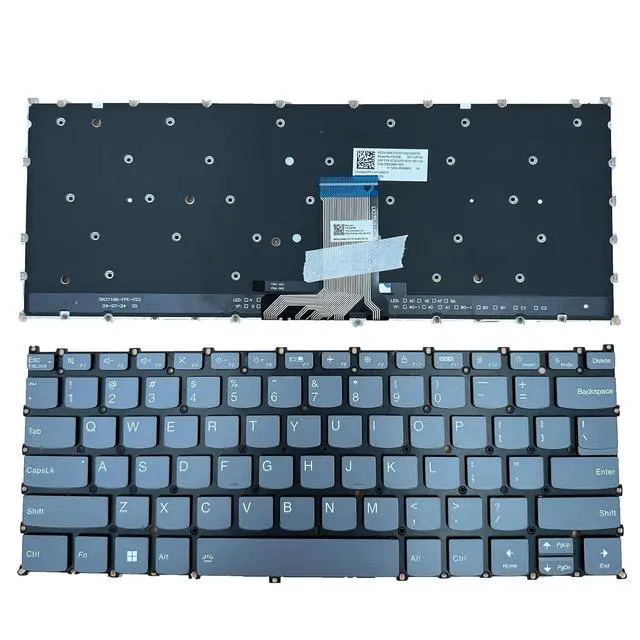 Alt view image 2 of 7 - Laptop Replacement US Layout with Backlight Keyboard for Lenovo Slim 7 Prox 14arh7 82V2, Yoga 7 14IAL7 14ARB7 82QE 82QF Laptop SN21G96066 PT4SB
