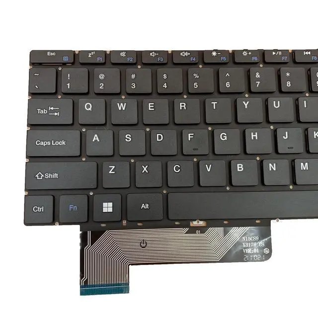 Alt view image 6 of 7 - Laptop Replacement US Layout Keyboard for Gateway GWTN156-1 GWTN156-4 GWTN156-5 MB3661028 PRIDE-K3960 F0041-028 YXT-93-222 N15GS9 N15CS9 X317H