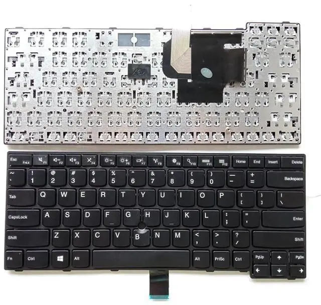 Main image of Laptop Replacement US Keyboard for Lenovo Thinkpad E450 E450C E455 E460 E465 W450 04X6101 04X6181 MP-13U53US-G62 NSK-Z40ST 9Z.NBJST.001 PK13 0TR3A0 0 SN20E66181 V147720AS1