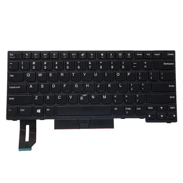 Alt view image 3 of 3 - Laptop Replacement US Layout No Pointer Keyboard for Lenovo Thinkpad Yoga T490 T495 L480 T480S E480 E490 E495 L390 L380 L480 01YP280 01YP360 01YP440 SN20P33310 01YP520 SK01 PK131668200