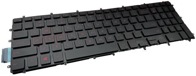 Alt view image 6 of 7 - Laptop Replacement US Layout Red Backlight Keyboard for 3579 3583 3779 5565 5567 5570 5575 5587 7566 7567 7577 7588 5765 5767 5770 5775 7773 7778 7779 Series Red Letter 03R0JR