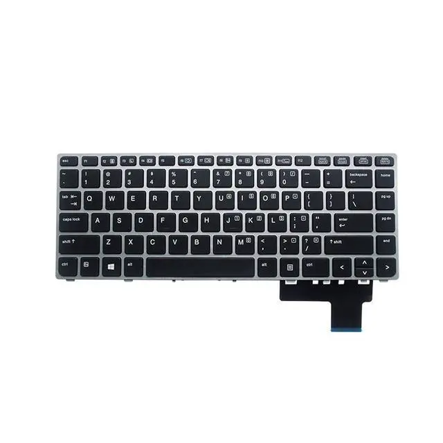 Alt view image 2 of 4 - Laptop Keyboard for HP EliteBook Folio 9470M 9470 9480 9480M US Layout Replacement Backlit Silver