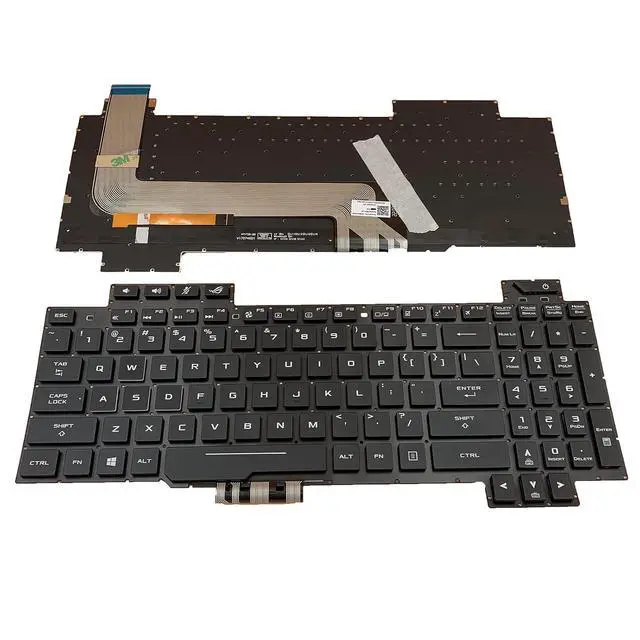 Alt view image 3 of 7 - Laptop Replacement US Layout with Backlight Keyboard for Asus ROG Strix GL503 GL503V GL503VD GL503VS GL503VM GL503GE GL703V GL703VD GL703VM GL703GE V170162AK1