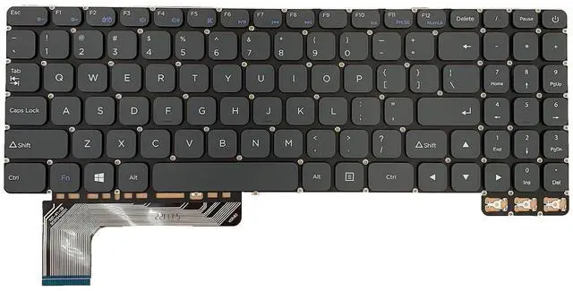 Alt view image 4 of 7 - Laptop Replacement US Layout Keyboard for Gateway GWTN156-11BK GWTN156-11 YXT-91-39 SCDY3402001 USA Notebook PC Keyboards Gray Keycaps