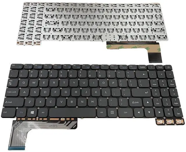 Alt view image 2 of 7 - Laptop Replacement US Layout Keyboard for Gateway GWTN156-11BK GWTN156-11 YXT-91-39 SCDY3402001 USA Notebook PC Keyboards Gray Keycaps