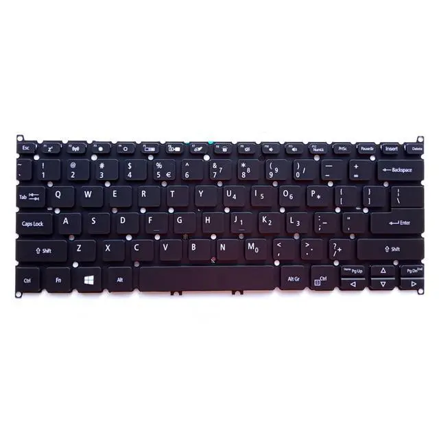 Alt view image 2 of 3 - Laptop Replacement US Layout with Backlight Keyboard for Acer Spin SP513 51 52 53 SP513-52N SF114-32 NKI1313048 ACM16P 16M23LHC02